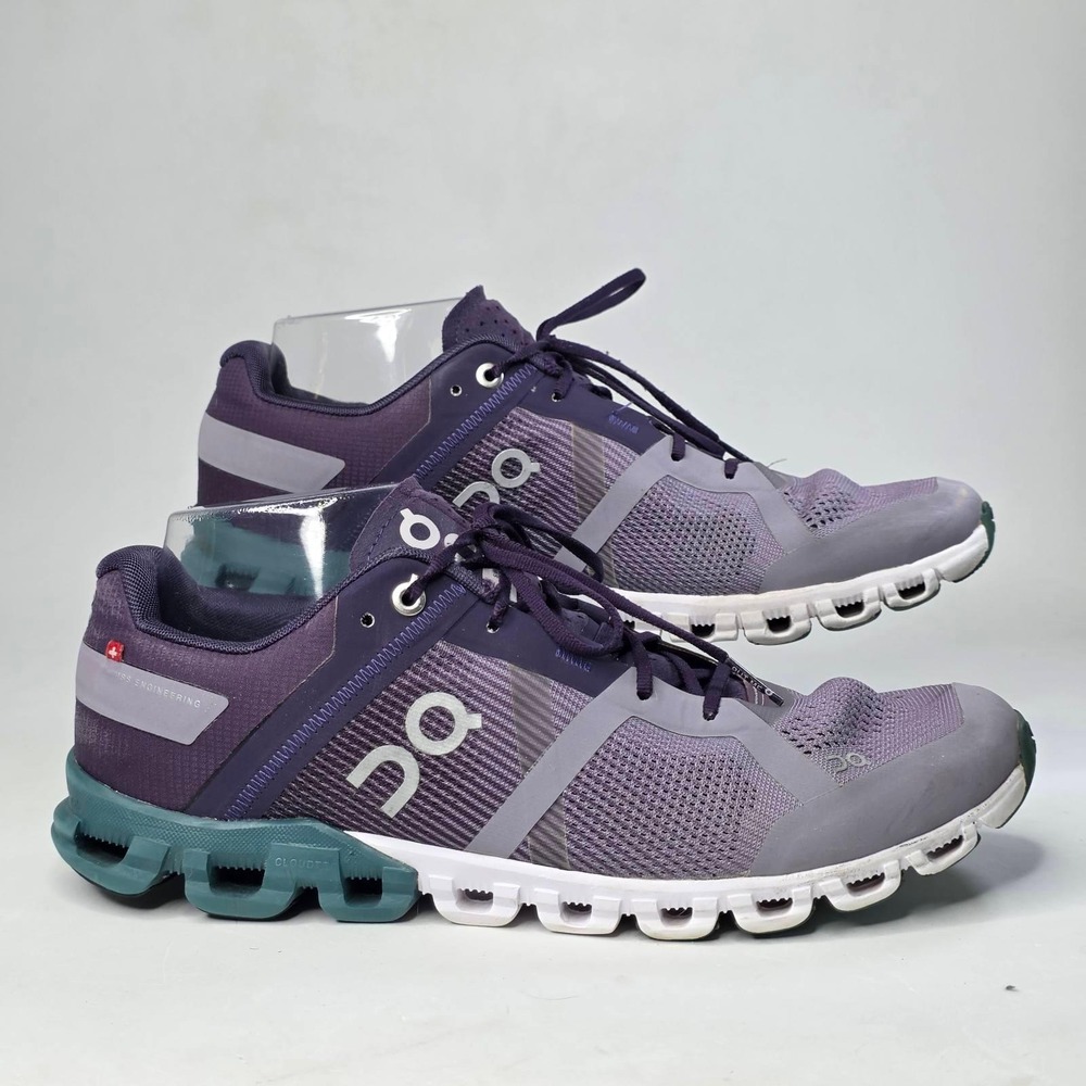 On Cloudflow Running Shoes Women's Size 10 Purple Teal Mesh Road Sneakers